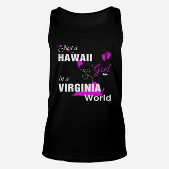 Hawaii Girl In Virginia Shirts Hawaii Girl Tshirt,virginia Girl T-shirt,virginia Girl Tshirt,hawaii Girl In Virginia Shirts,virginia Hoodie, Virginia Tshirt Unisex Tank Top - Seseable