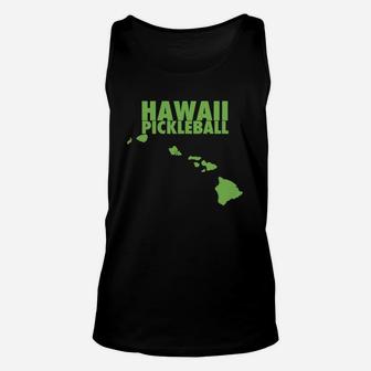 Hawaii Pickleball Funny And Cute Pickleball Tee Shirt Unisex Tank Top - Seseable