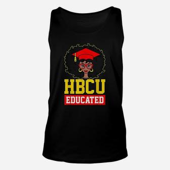 Hbcu Educated Black Girl Graduate Black History Unisex Tank Top - Seseable
