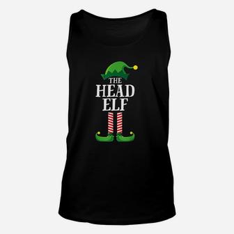 Head Elf Matching Family Group Christmas Unisex Tank Top - Seseable