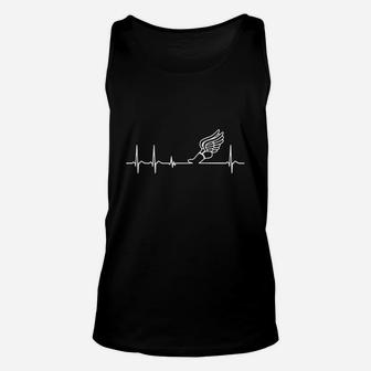 Heartbeat Track And Field Cool Fun Gift Athlete T-shirt Unisex Tank Top - Seseable