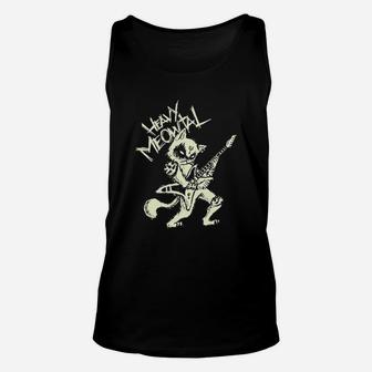 Heavy Meowtal Guitar, cats lover, gifts for cats, gifts for cat owners Unisex Tank Top - Seseable