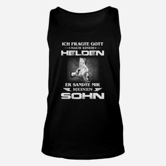 Helden Vater-Sohn Statement Unisex TankTop in Schwarz, Familienlook Tee - Seseable