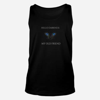 Hello Darkness Black Cat My Old Friend Halloween 2018 Unisex Tank Top - Seseable