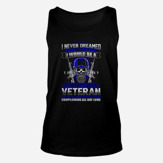 Here I Am A Grumpy Old Veteran, Military Unisex Tank Top - Seseable