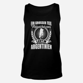 Herren Unisex TankTop Herz in Argentinien, Aufdruck Liebe & Heimatgefühl - Seseable