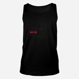 Herren Unisex TankTop mit Wolfsmotiv und Text, Schwarzes Motiv-Unisex TankTop - Seseable