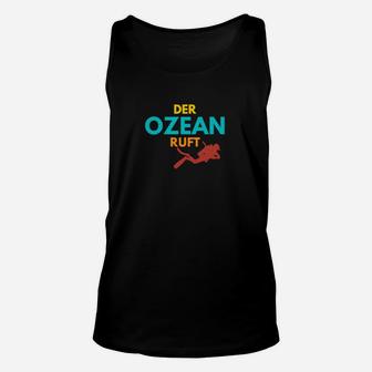 Herren Unisex TankTop Ozean ruft, Taucher-Motiv, Meeresschutz - Seseable