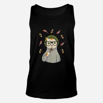 Hipster Cat Funny Japanese Sushi Cats Kitty Lovers Gift Unisex Tank Top - Seseable