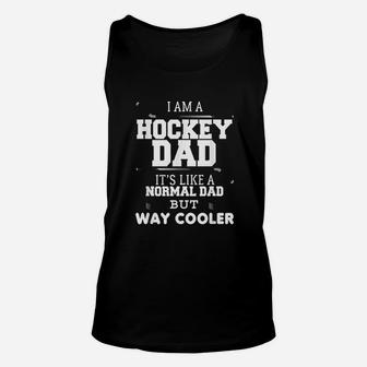 Hockey Dad Fathers Day Unisex Tank Top - Seseable