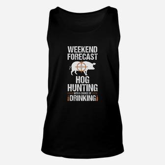 Hog Hunting Funny Weekend Beer Boar Hunter Pig Gift Unisex Tank Top | Seseable UK