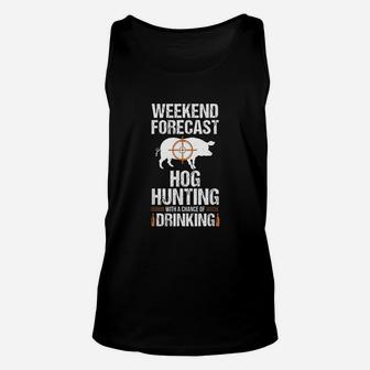 Hog Hunting Funny Weekend Beer Boar Hunter Pig Gift Unisex Tank Top - Seseable