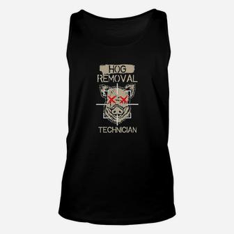 Hog Removal Technician Boar Hunting Pig Gift Unisex Tank Top - Seseable