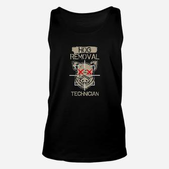 Hog Removal Technician Boar Hunting Pig Gift Unisex Tank Top | Seseable UK