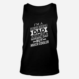 Horse Riding Dad Unisex Tank Top - Seseable