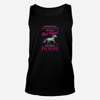 Horses Are A Girls Best Friend Funny, best friend gifts Unisex Tank Top - Seseable