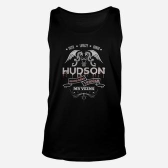 Hudson Blood Runs Through My Veins - Tshirt For Hudson Unisex Tank Top - Seseable