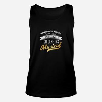 Humorvolles Musical-Liebhaber Unisex TankTop, Therapeuten-Ersatz - Seseable