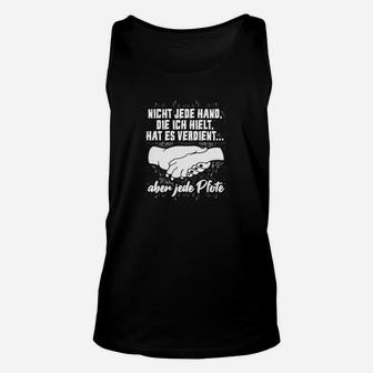 Hunde-Pfotenabdruck Unisex TankTop mit Spruch, Schwarz für Tierfreunde - Seseable