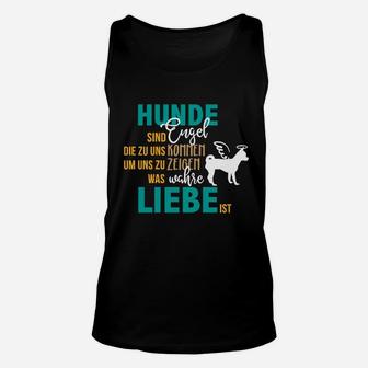 Hunde sind Engel Unisex TankTop, Spruch mit Pfotenabdruck Design - Seseable