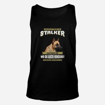 Hundeliebhaber Unisex TankTop mit Schäferhund Stalker Spruch - Seseable