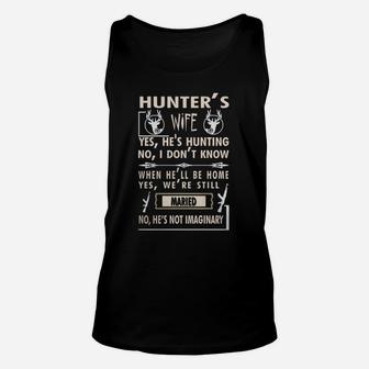 Hunters Wife T Shirt Hunting Shirt Unisex Tank Top - Seseable