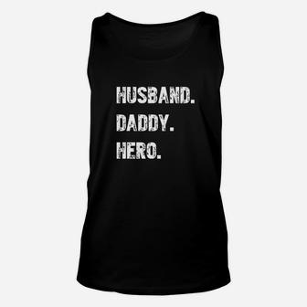 Husband Daddy And Hero Premium Unisex Tank Top - Seseable