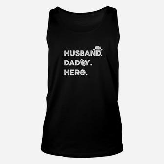 Husband Daddy Hero, best christmas gifts for dad Unisex Tank Top - Seseable