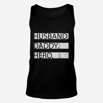 Husband Daddy Hero Number 1 Dad Unisex Tank Top - Seseable