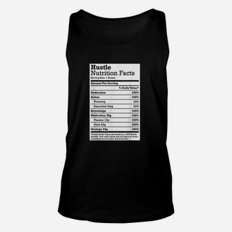 Hustle Nutrition Facts Christmas Birthday Gift Rap Urban Unisex Tank Top | Seseable UK