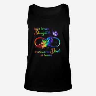 I A A Proud Daughter Of A Wonderful Dad In Heaven Unisex Tank Top - Seseable