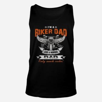 I Am A Biker Dad - Father - Hot Shirt Unisex Tank Top - Seseable