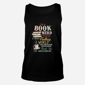 I Am A Book Nerd Book Lover Unisex Tank Top - Seseable