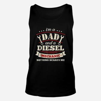 I Am A Dad And Mechanic Funny Father Mechanic Unisex Tank Top - Seseable