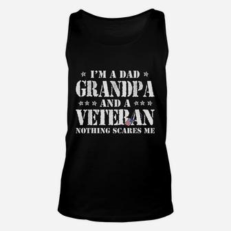 I Am A Dad Grandpa Veteran Fathers Day Men Unisex Tank Top - Seseable