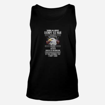 I Am A Grumpy Old Man Born In April Fathers Day Gift Unisex Tank Top - Seseable