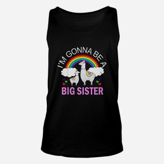 I Am Gonna Be A Big Sister Llama Girl Going To Be Big Girl Unisex Tank Top - Seseable