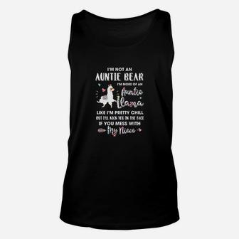 I Am Not Auntie Bear Im More Of Auntie Llama Unisex Tank Top - Seseable