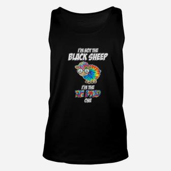 I Am Not The Black Sheep I Am The Tie Dyed One Hippie Unisex Tank Top - Seseable
