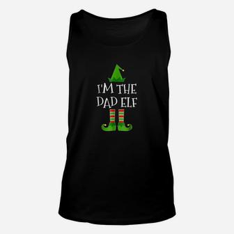 I Am The Dad Elf Matching Family Group Christmas Unisex Tank Top - Seseable