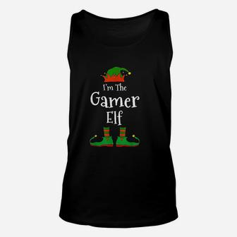 I Am The Gamer Elf Family Matching Funny Christmas Group Gift Unisex Tank Top - Seseable
