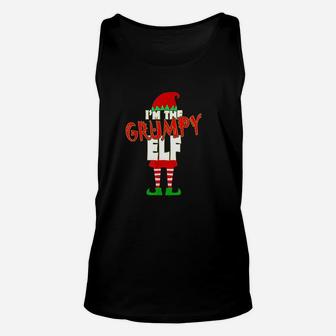 I Am The Grumpy Elf Christmas Matching Elves Family Group Unisex Tank Top - Seseable