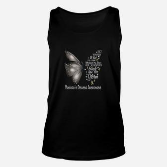 I Am The Storm Meniere's Disease Awareness Butterfly T-shirt Unisex Tank Top - Seseable
