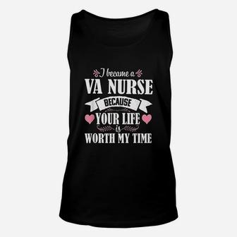 I Became A Va Nurse, funny nursing gifts Unisex Tank Top - Seseable