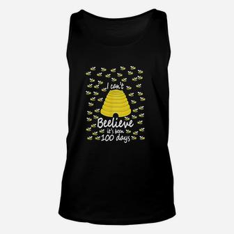 I Can Not Beelieve It Is 100 Days 100 Days Of School Unisex Tank Top - Seseable