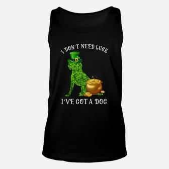 I Do Not Need Luck I Have Got A Beagle Shamrock St Patricks Day Dog Lovers Unisex Tank Top - Seseable