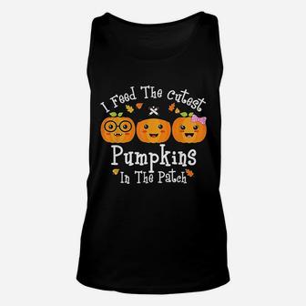 I Feed The Cutest Pumpkins In The Patch Halloween Unisex Tank Top - Seseable