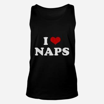 I Heart Naps I Love Napping Lazy Sleeping Unisex Tank Top | Seseable UK