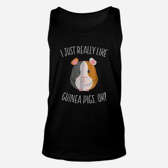 I Just Really Like Guinea Pigs Guinea Pig Lover Gifts Unisex Tank Top - Seseable