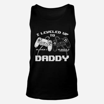 I Leveled Up To Daddy Gaming Controller Unisex Tank Top - Seseable